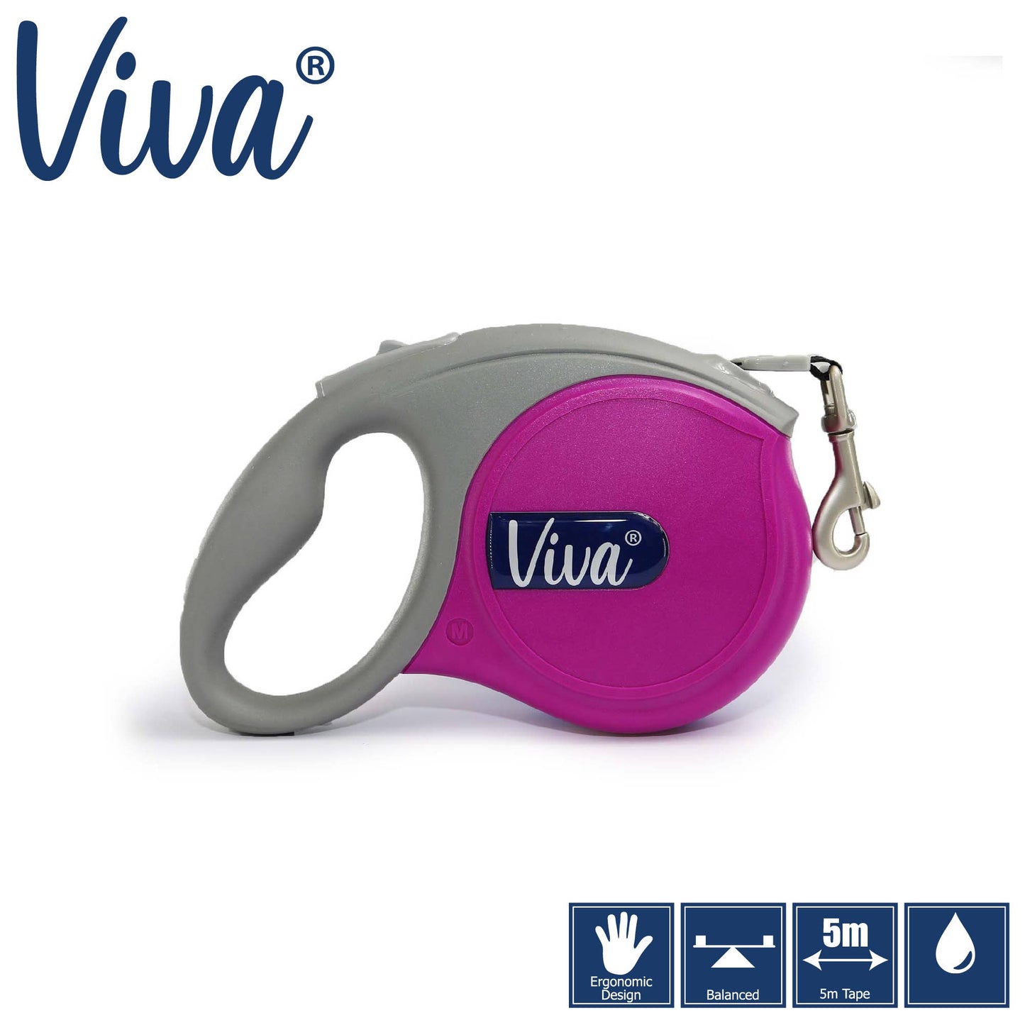 Viva Retractable Lead MEDIUM. Up to 30kg