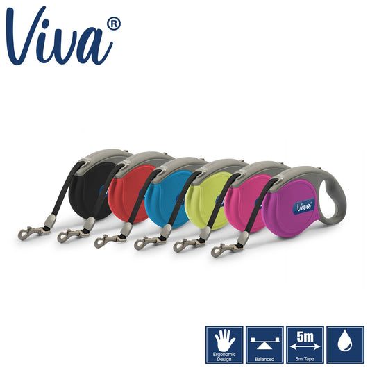 Viva Retractable Lead. SMALL. Up to 20kg.