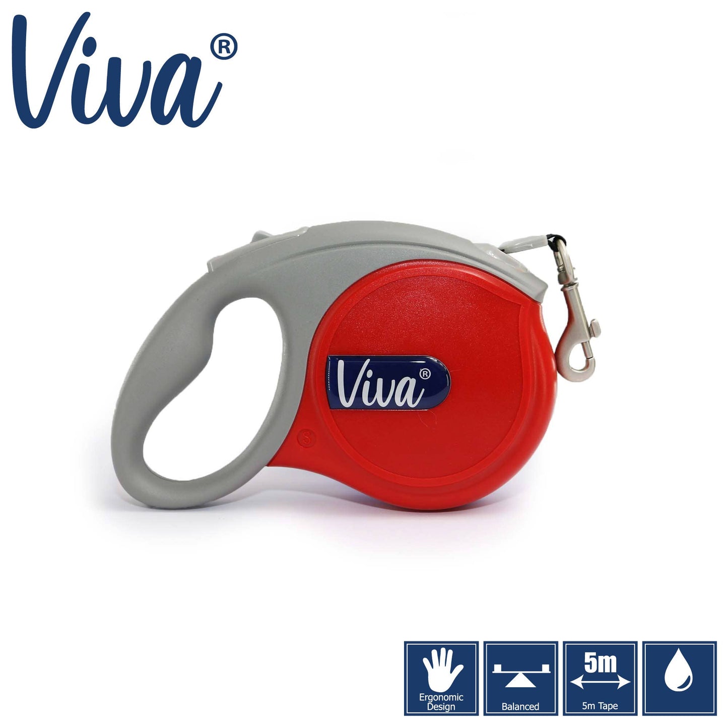 Viva Retractable Lead. SMALL. Up to 20kg.