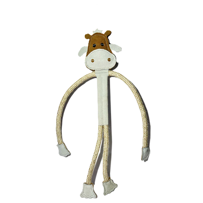 Cuthbert the Cow Eco Leather Dog Toy