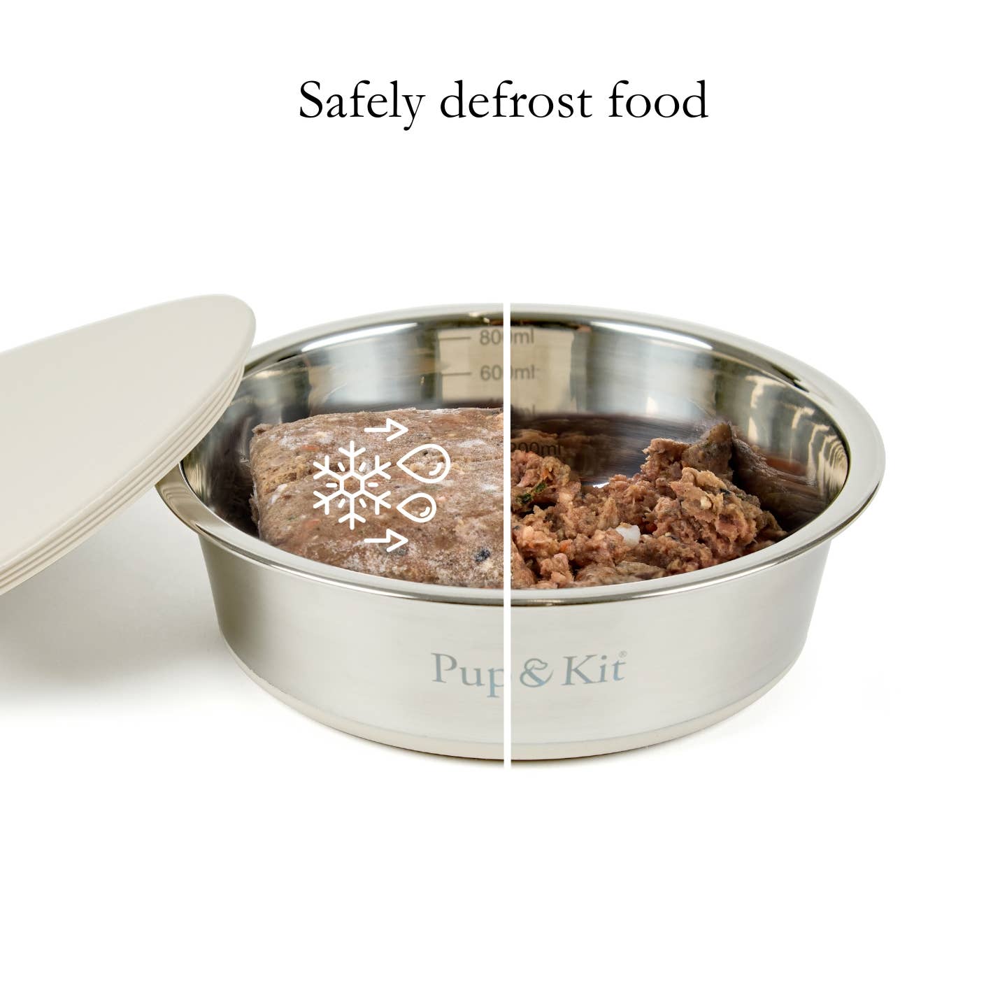 Lid-it Pet Bowl with Stay-Fresh Lid